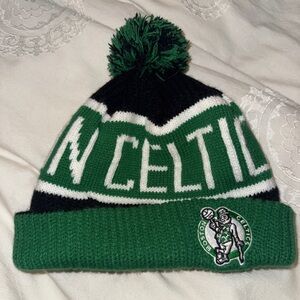 Boston Celtics Hardwood Classics‎ Green Knit Hat Skull Cap Beanie Basketball